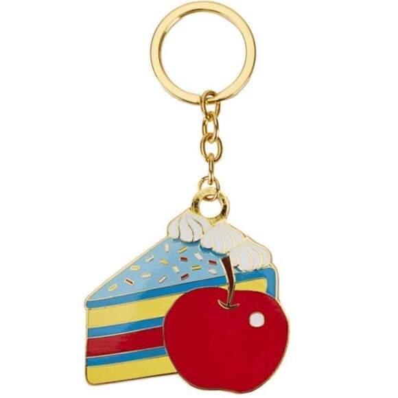 Snow White Cake Bundle!! Crossbody Bag, Card Wallet & Key Chain NEW Loungefly - Picture 9 of 11